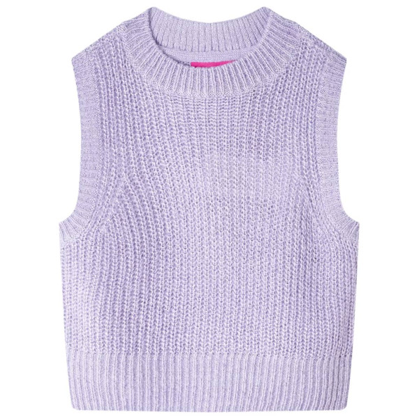 Chaleco para niños de punto color lila claro 104 D