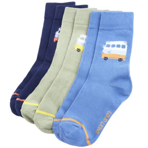 Calcetines para niños 5 pares con estampado de autobús EU 23-26 D