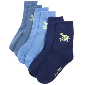 Calcetines para niños 5 pares con estampado de cocodrilo EU 26-29 D