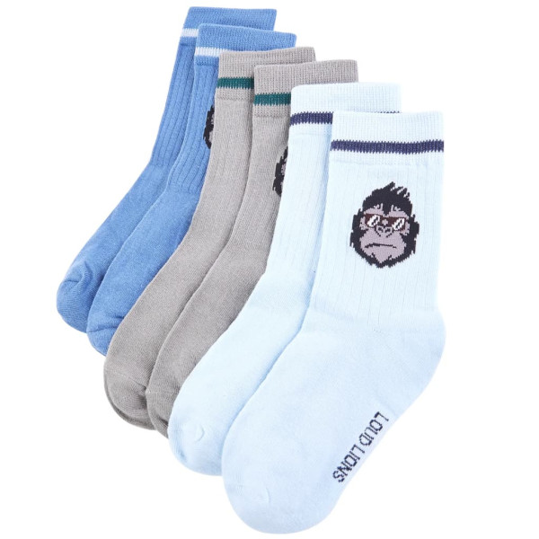 Calcetines para niños 5 pares con estampado de gorila EU 23-26 D