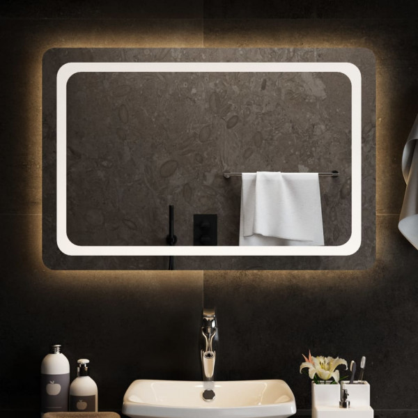 Espelho de banheiro com LED 90x60 cm D