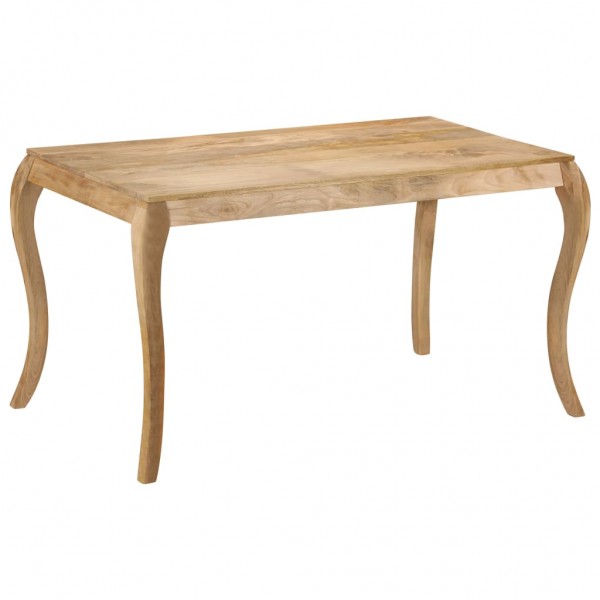 Mesa de comedor 135x75x76 cm de madera maciza de mango D