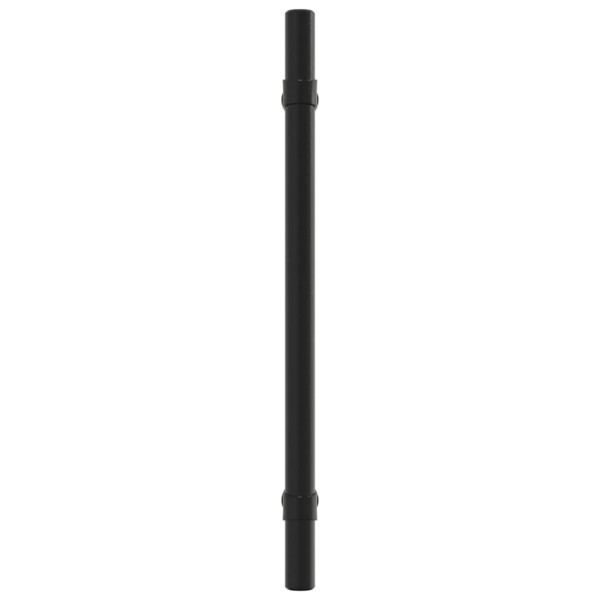 Tiradores para armarios 10 uds acero inoxidable negro 160 mm D