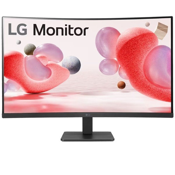 Monitor LG 31.5" VA FHD curvo 32MR50CB negro D