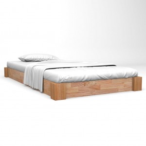 Estructura de cama madera maciza de roble 120x200 cm D