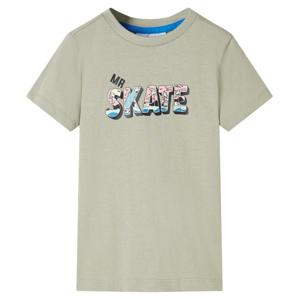 T-shirt infantil com Skate caixa clara 116 D