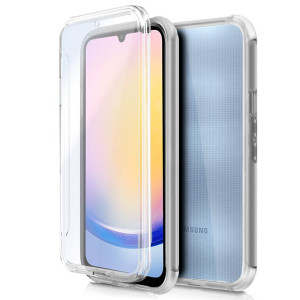 Fundação COOL 3D silicone para Samsung A256 Galaxy A25 5G (Transparente Frente + Atrás) D