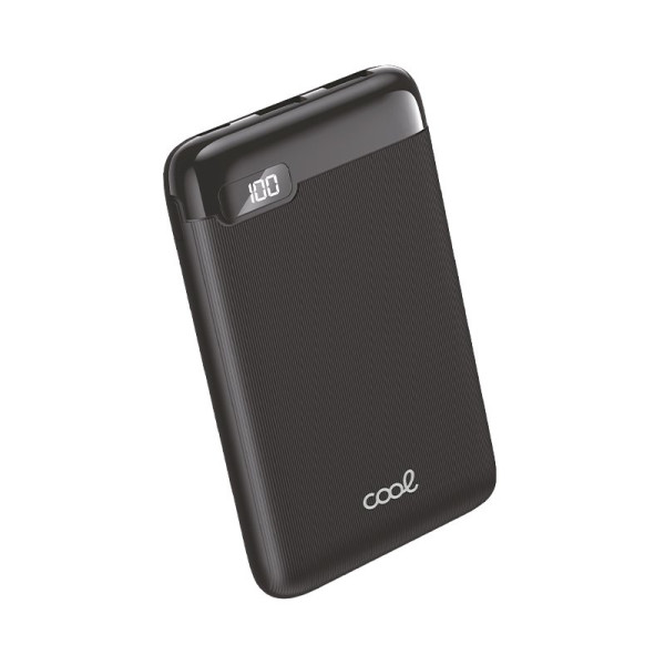 Bateria Externa Power Bank 5000 mAh Display COOL 10W Negro D