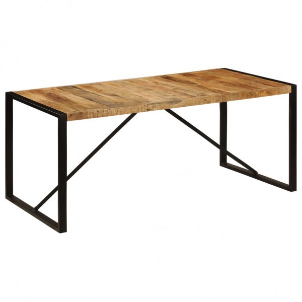 Mesa de jantar 180x90x75 cm madeira maciça de mangue D