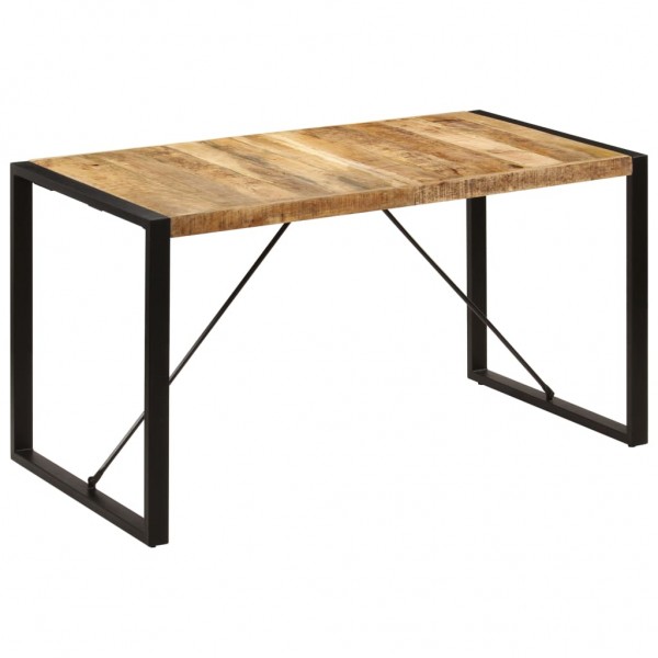Mesa de jantar 140x70x75 cm madeira maciça de mangue D