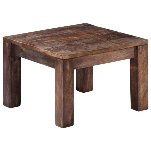 Mesa de centro 50x50x35 cm madera maciza de mango D