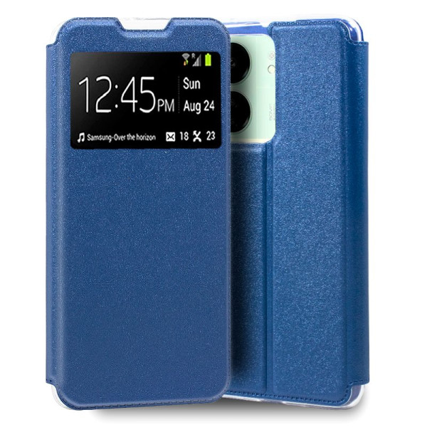 Fundação COOL Capa de Flip para Xiaomi Redmi 13C / Poco C65 Lise azul D