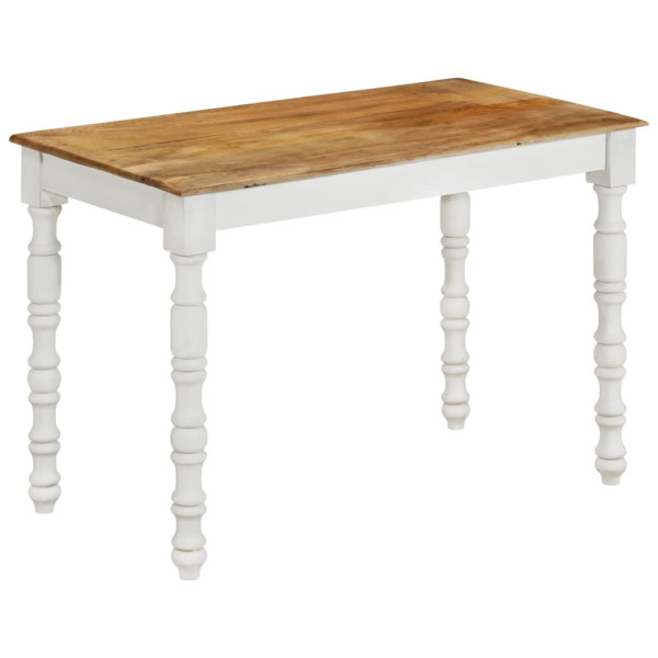 Mesa de comedor madera maciza de mango 110x60x76 cm D