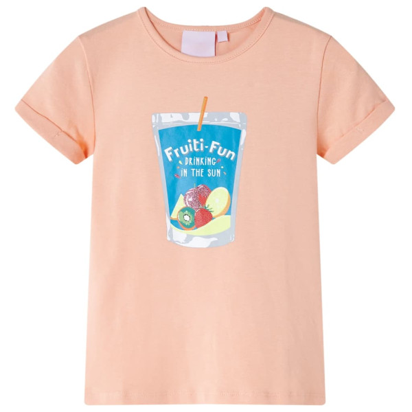 Camiseta infantil naranja claro 92 D