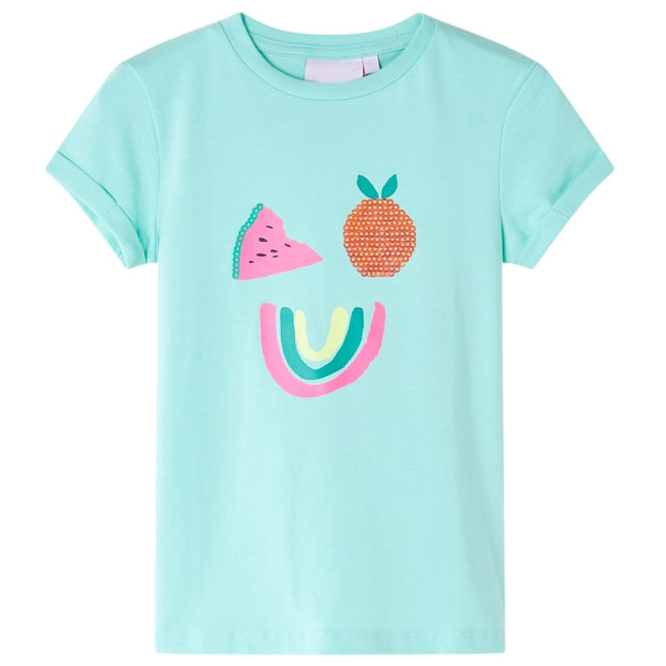 Camiseta para niños menta claro 116 D