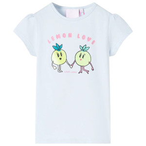 Camiseta infantil azul claro 116 D