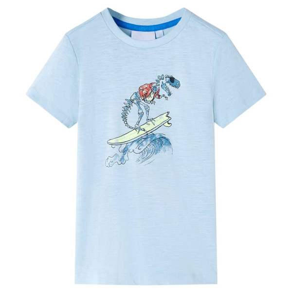 Camiseta para niños azul claro 128 D