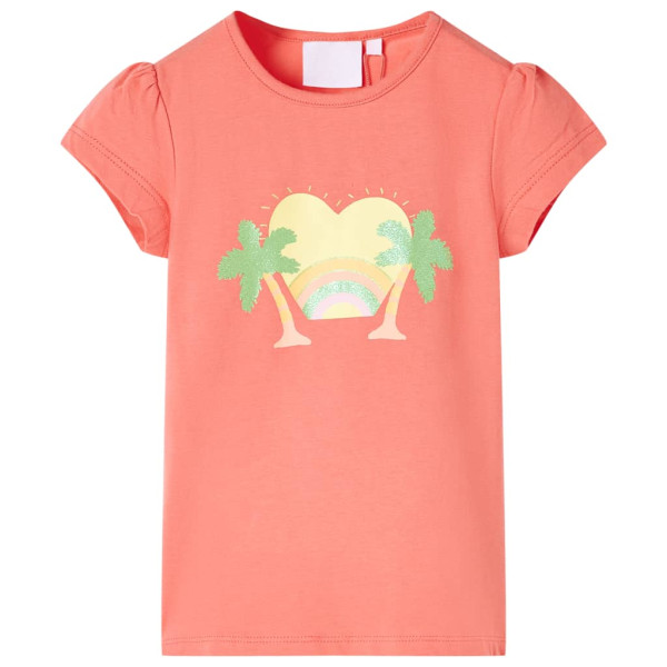 Camiseta infantil color coral 92 D