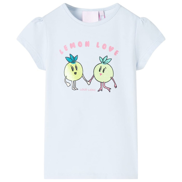 Camiseta infantil azul claro 128 D