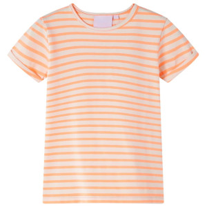 Camiseta de bebê laranja neon 104 D