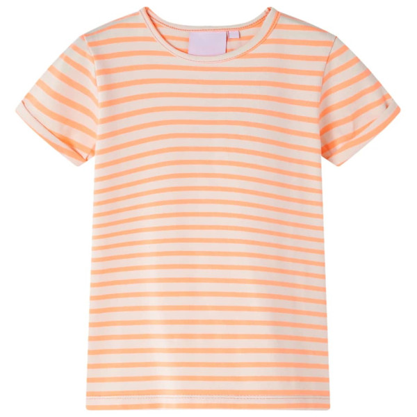 Camiseta de bebê laranja neon 104 D