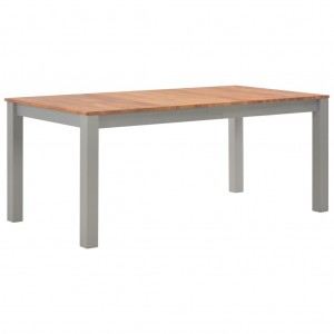 Mesa de comedor 180x90x74 cm madera maciza de roble D