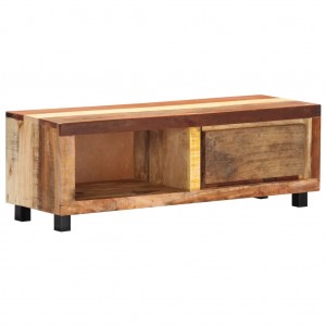 Mueble para la TV madera maciza reciclada 100x30x33 cm D