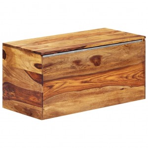 Saco de armazenamento de madeira maciça de sheesham 80x40x40 cm D