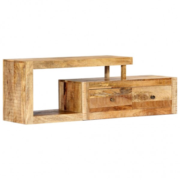 Mueble para TV madera maciza de mango 120x30x40 cm D