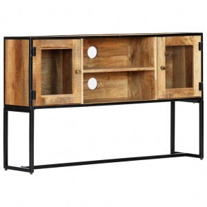 Mueble para la TV de madera maciza reciclada 120x30x75 cm D