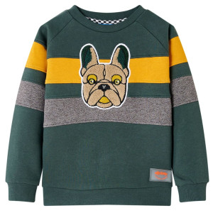 Sudadera infantil verde oscuro 116 D