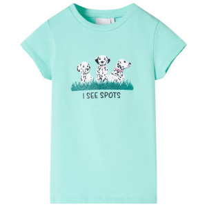 Camiseta para niños menta claro 116 D