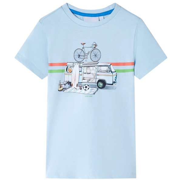 Camiseta para niños azul claro 140 D