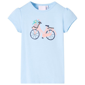 Camiseta infantil azul claro 116 D