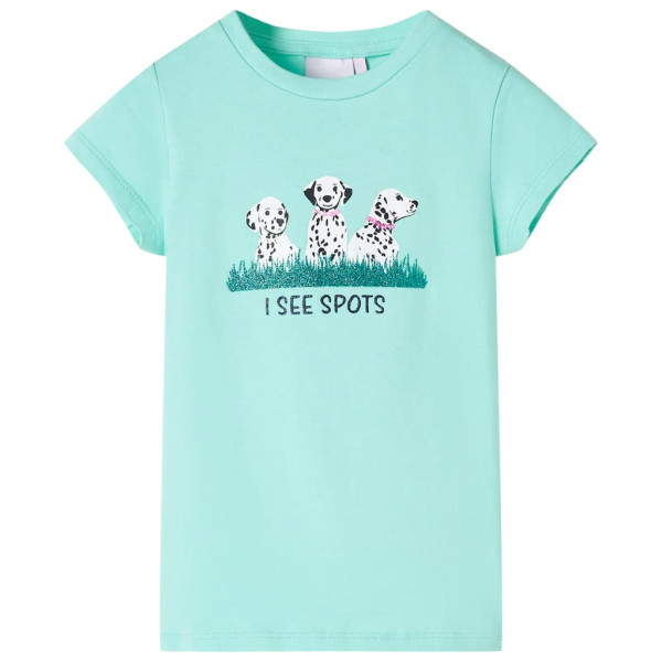 Camiseta para niños menta claro 140 D