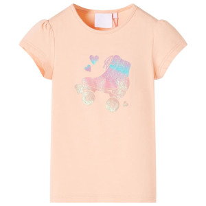 Camiseta infantil naranja claro 92 D