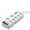 Regleta SALICRU Safe 7 tomas con interruptor blanco 2