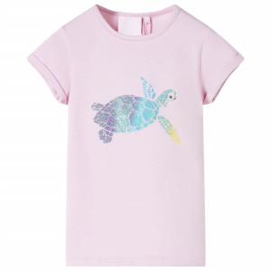 Camiseta para niños color lila 140 D