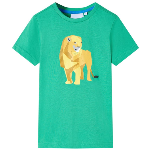 Camiseta infantil verde neon 140 D