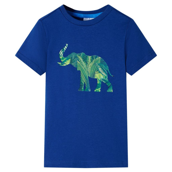 Camiseta para niños azul oscuro 116 D