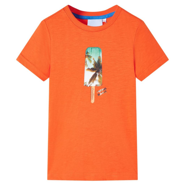 Camiseta infantil naranja oscuro 116 D