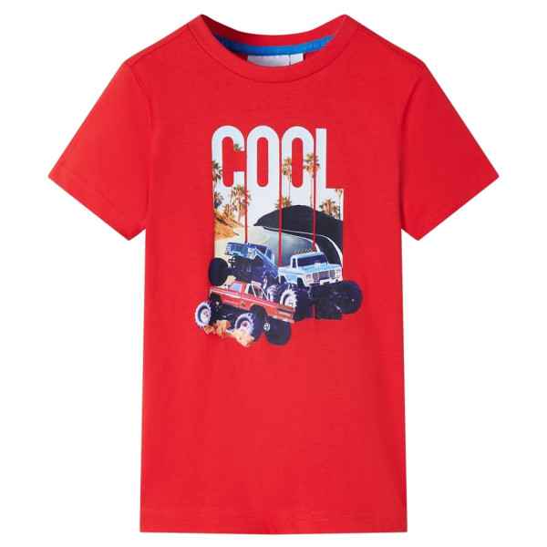 Camiseta para niños rojo 128 D