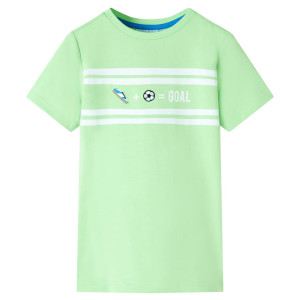 T-shirt para crianças verdes neon 140 D