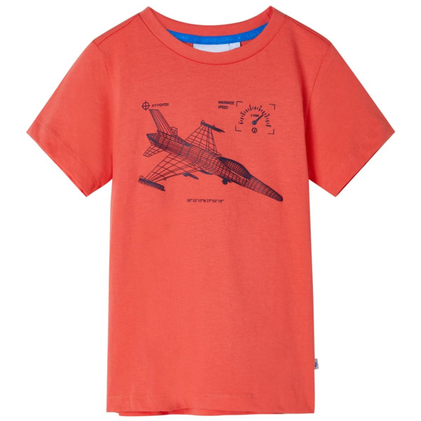 Camiseta para niños rojo claro 140 D