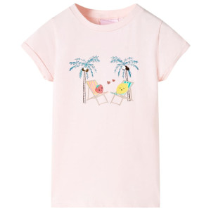 Camiseta infantil rosa suave 92 D