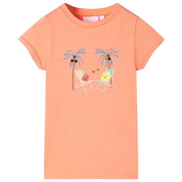 Camiseta para niños color melocotón 116 D