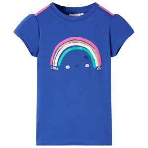 Camiseta para niños azul cobalto 116 D