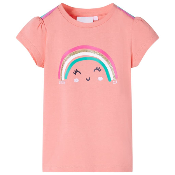 Camiseta para niños color coral claro 116 D