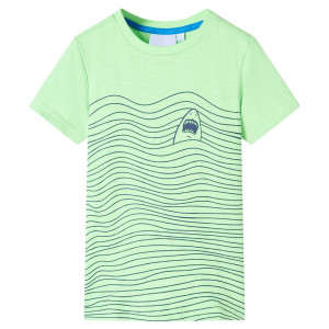 T-shirt para crianças verdes neon 92 D