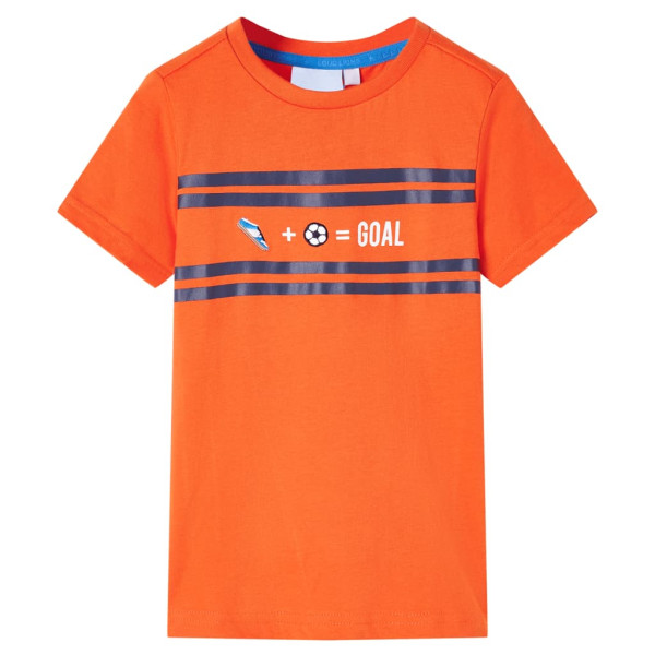 Camiseta infantil laranja escuro 92 D